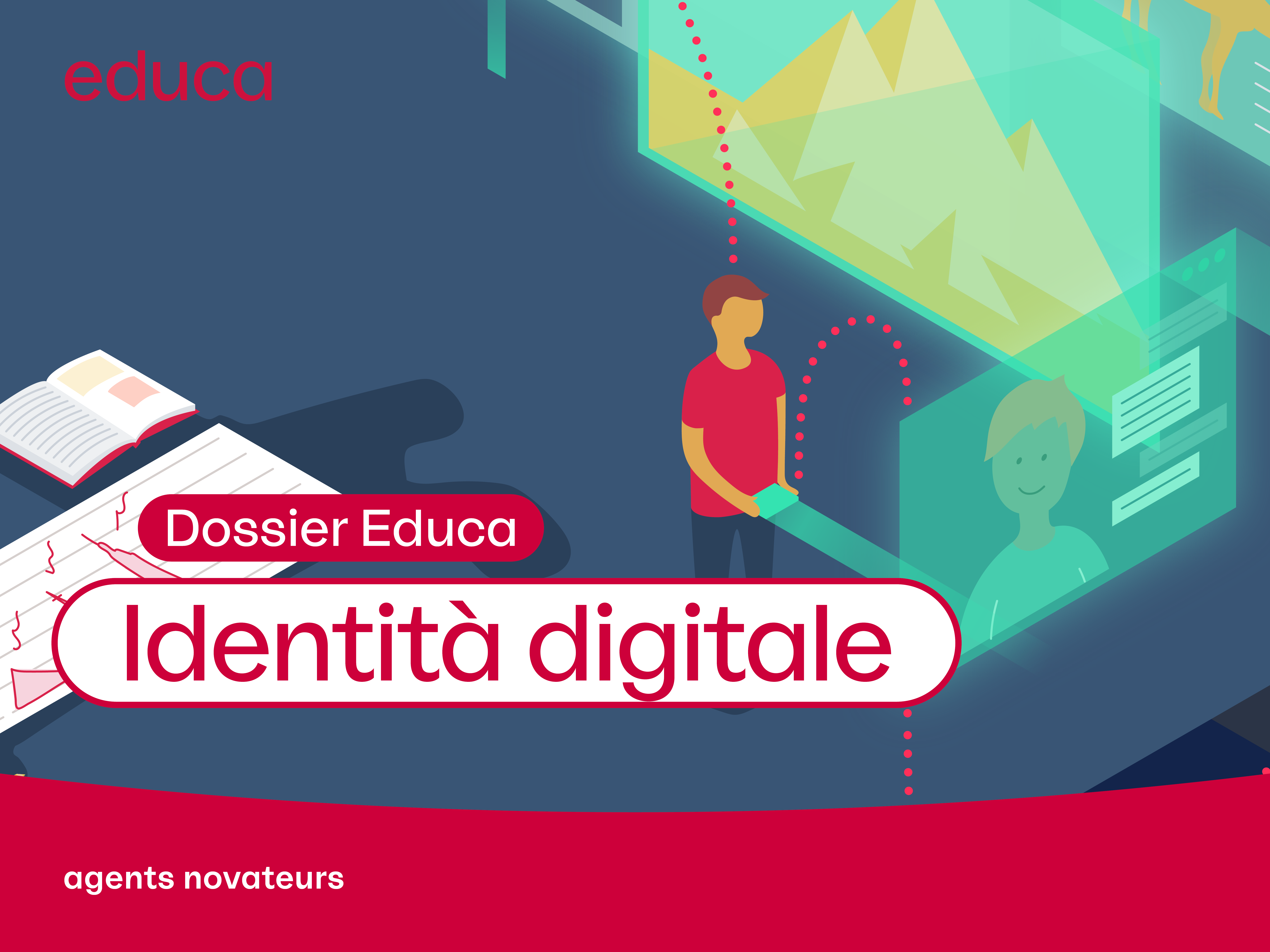 Key Visual per il dossier Educa Identità digitale